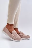 Sergio Leone Beige Suede Platform Loafers