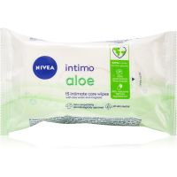 Nivea Intimo Aloe obrúsky na intímnu hygienu 15 ks