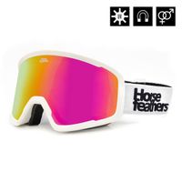 HORSEFEATHERS Okuliare na snowboard Huck - white/mirror pink