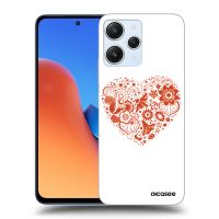 Silikónový čierny obal pre Xiaomi Redmi 12 5G - Veľké srdce