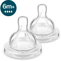 Philips Avent Anti-colic Flow 4 cucelj za stekleničko proti kolikam 6 m+ Fast Flow 2 kos