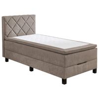Carryhome BOXSPRINGOVÁ POSTEĽ, 100/200 cm taupe