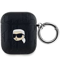 KARL LAGERFELD MONOGRAM Etui za slušalke Apple AirPods 1 / 2 črn