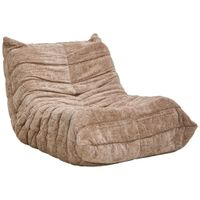 Livetastic KRESLO, textil, svetlohnedá