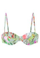 s.Oliver Bikini gornji dio  menta / tamno zelena / losos / prljavo bijela