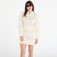 Φόρεμα Calvin Klein Jeans Ls Varsity Stripe Mini Polo Dres Snow White Stripe XS