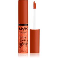 NYX Professional Makeup Butter Gloss Bling Lipgloss glitzernd Farbton 06 Shimmer Down 8 ml