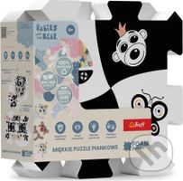 Pěnové puzzle Treflíci: Černá a bílá - puzzle z kategorie Maxi dílky