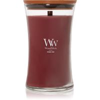 Woodwick Opulent Wood Rouge Oud dišeča sveča z lesenim stenjem 609.5 g