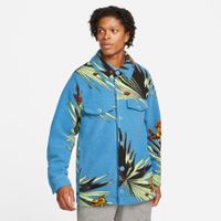 Nike Lebron Sherpa Button-Down Jacket - Pánske - Bunda Nike - Modré - DA6707-469 - Veľkosť: L