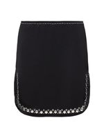 Embellished Double Satin Skirt