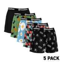 HORSEFEATHERS Boxerky Frazier 5Pack - bundle 3 BLACK velikost L
