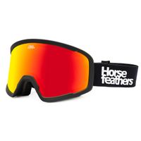 HORSEFEATHERS Snowboardové okuliare Huck - black/mirror red