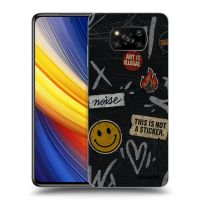 Silikónový čierny obal pre Xiaomi Poco X3 Pro - STICKERS x TAGS