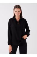 LC Waikiki Loose Collar Plain Long Sleeve Women's Blouse