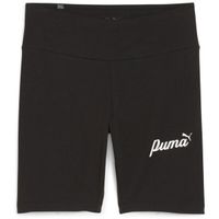 Puma ESSENTIALS+ BLOSSOM 7 SCRIPT SHORT Дамски къси панталони, черно, размер