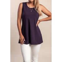 Ärmelloses Top, Lila