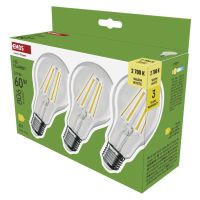 LED žárovka Filament A60 / E27 / 5,9 W (60 W) / 806 lm / teplá bílá