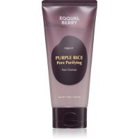 EQQUALBERRY Purple Rice Pore Purifying Pack Cleanser pianka dogłębnie oczyszczająca z efektem złuszczającym 130 g