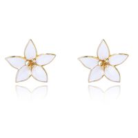 Olivie Stříbrné náušnice LILIE GOLD 9280