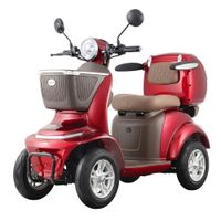 Elektrický čtyřkolový vozík W-TEC Lubica II • 25km/h • až 50km dojezd • s řidičákem červená