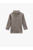 Koton Turtleneck T-Shirt Long Sleeve Soft Textured Loose Fit