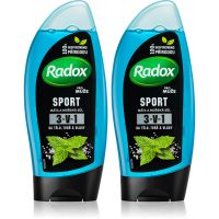 Radox Sport Mint & Sea Salt δροσιστικό τζελ ντους (επωφελής συσκευασία)