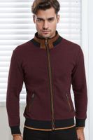 Bluza męska Dewberry w groszki bordowa