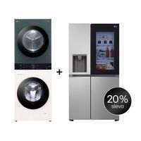 SET - LG WashTower WT1210EGF + Chladnička InstaView™ GSGV80PYLD