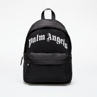 Palm Angels Kids Curved Logo Big Backpack Black/ White Universal