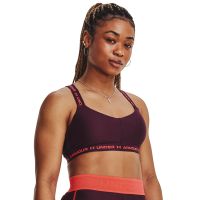 Biustonosz Under Armour Crossback Low Dark Maroon XS