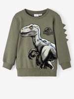 name it Jairi Jurassic Sweatshirt Kinder Grün