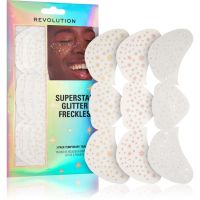 Makeup Revolution Superstar Glitter Freckles наклейки для обличчя 3 кс
