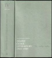 Dějiny české literatury 1945-1989 : 1969-1989 - IV (2008, Academia)