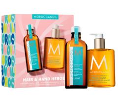 Darčeková sada ľahkej olejovej starostlivosti Moroccanoil Treatment Light Hair  a  Hand Heroes + mydlo na ruky Moroccanoil zadarmo + darček zadarmo