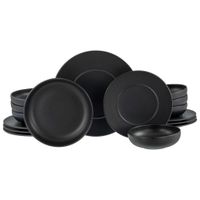 Creatable JEDÁLENSKÝ SERVIS Unico Schwarz 16-dielne