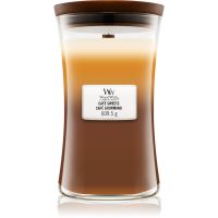 Woodwick Trilogy Café Sweets mirisna svijeća s drvenim fitiljem 609,5 g