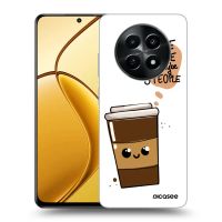 Silikónový čierny obal pre Realme 12X - Cute coffee