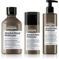 L’Oréal Professionnel Serie Expert Absolut Repair Molecular výhodné balení pro poškozené vlasy