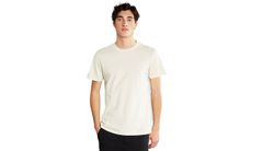 Dedicated T-shirt Stockholm Base Oat White Pánske - Tričká Dedicated - Biela - 20373-S - Size: S