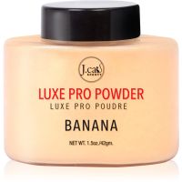 J.Cat Beauty Luxe Pro розсипчаста фіксувальна пудра з матуючим ефектом відтінок 101 Banana 42 гр