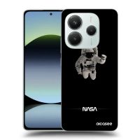Silikónový čierny obal pre Xiaomi Redmi Note 14 4G - Astronaut Minimal