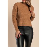 Rollkragenpullover, Kamel