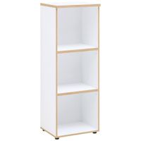 MID.YOU REGÁL NA DOKUMENTY, bílá, dub artisan, 45/122/38 cm