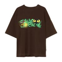 Cropp - Kratek top s potiskom - rjava