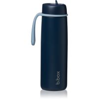 b.box Stainless Steel Thermos Bottle Thermoflasche mit Strohhalm Midnight 1 St.