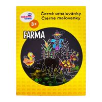 Omaľovánky čierne A4 Farma