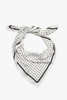 Estro: Biało-czarna apaszka damska w grochy