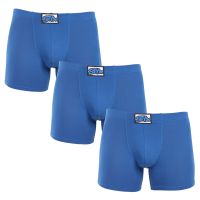 3PACK pánské boxerky Styx long klasická guma modré (3F1167) XL