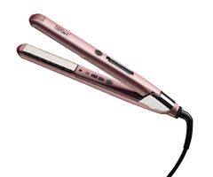 Profesionálna žehlička na vlasy Eurostil Professional Titanium Straightener - ružová (06174/70) + darček zadarmo